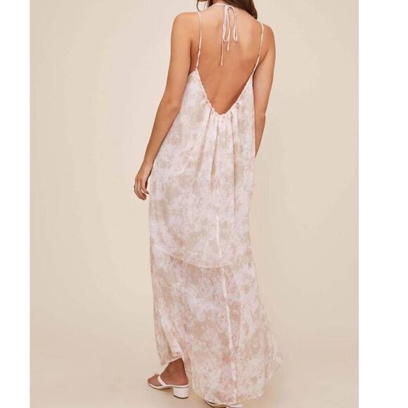 ASTR Sage Mauve Amalfi Tie Dye 2-Way Summer Halter Dress Size Medium - Picture 14 of 16